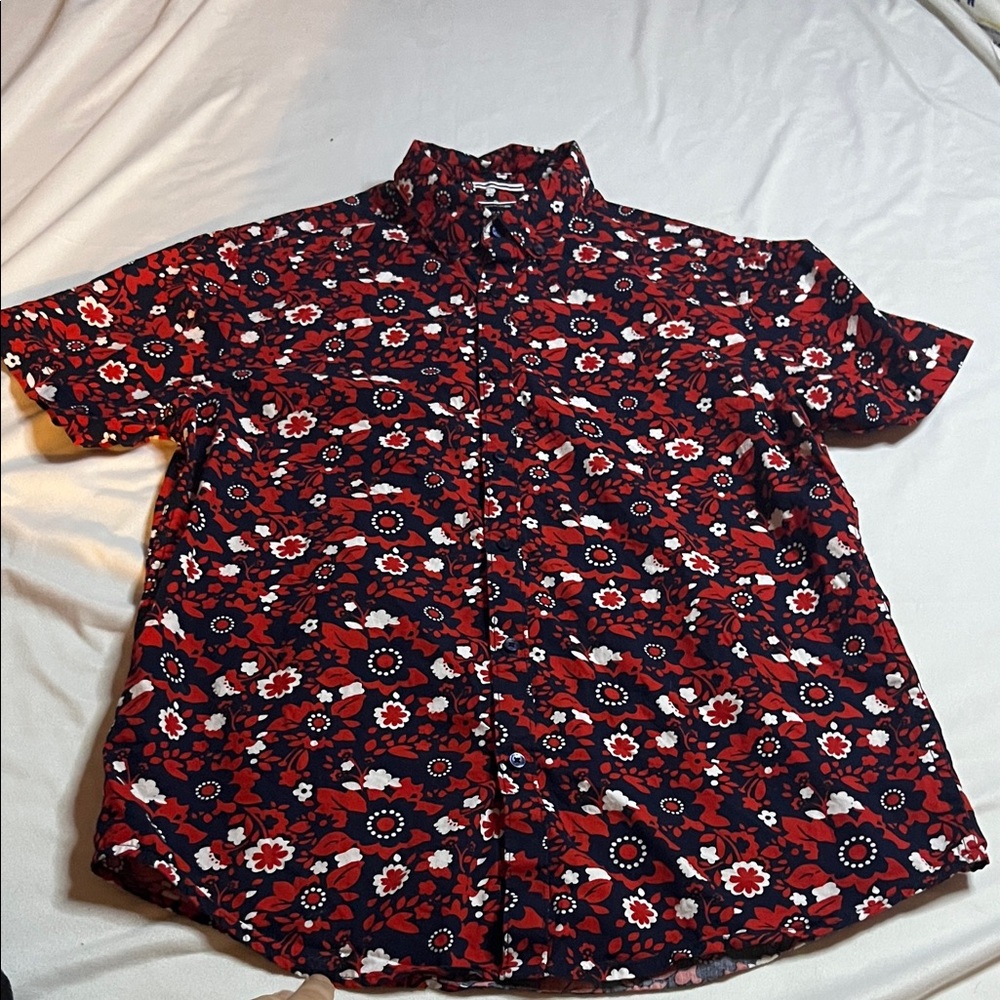Denim & Flower Floral ButtonDown